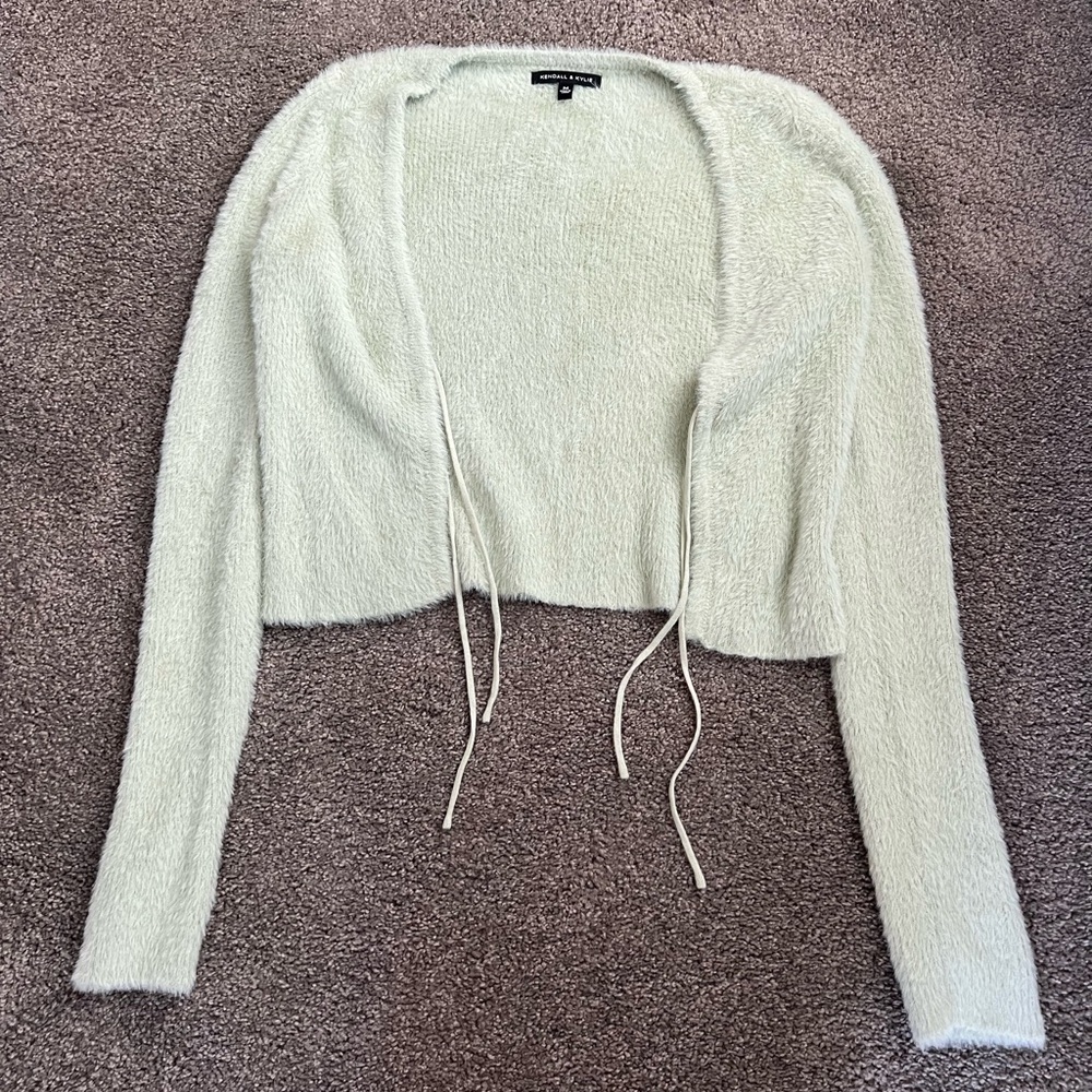Kendall And Kylie Green Cardigan Size M